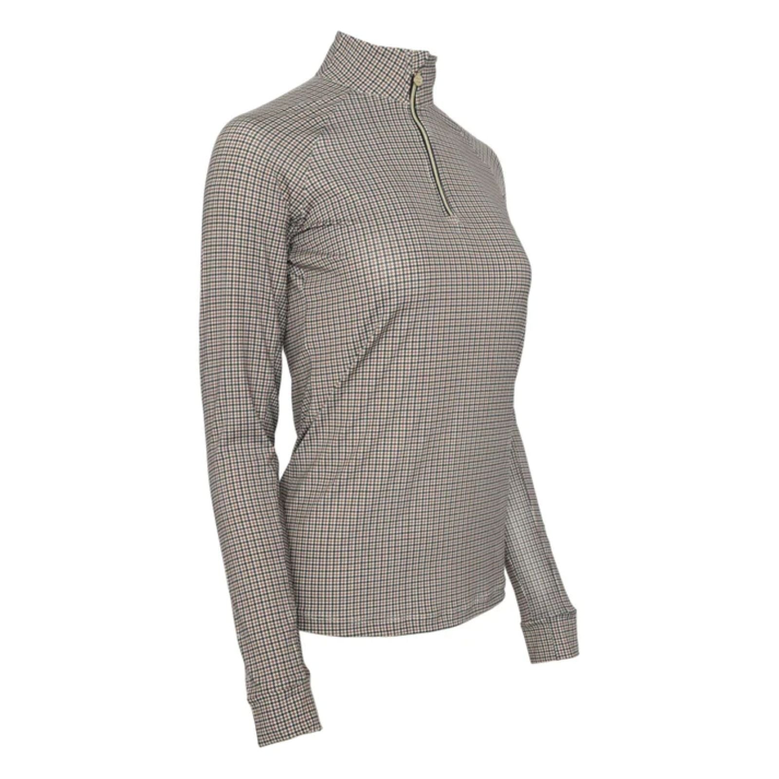 Dapplebay Bay Houndstooth 1/4 Zip Riding Top - Image 5