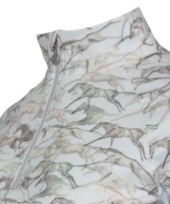 Alternative view of Dapplebay Galloping Watercolor 1/4 Zip Riding Top