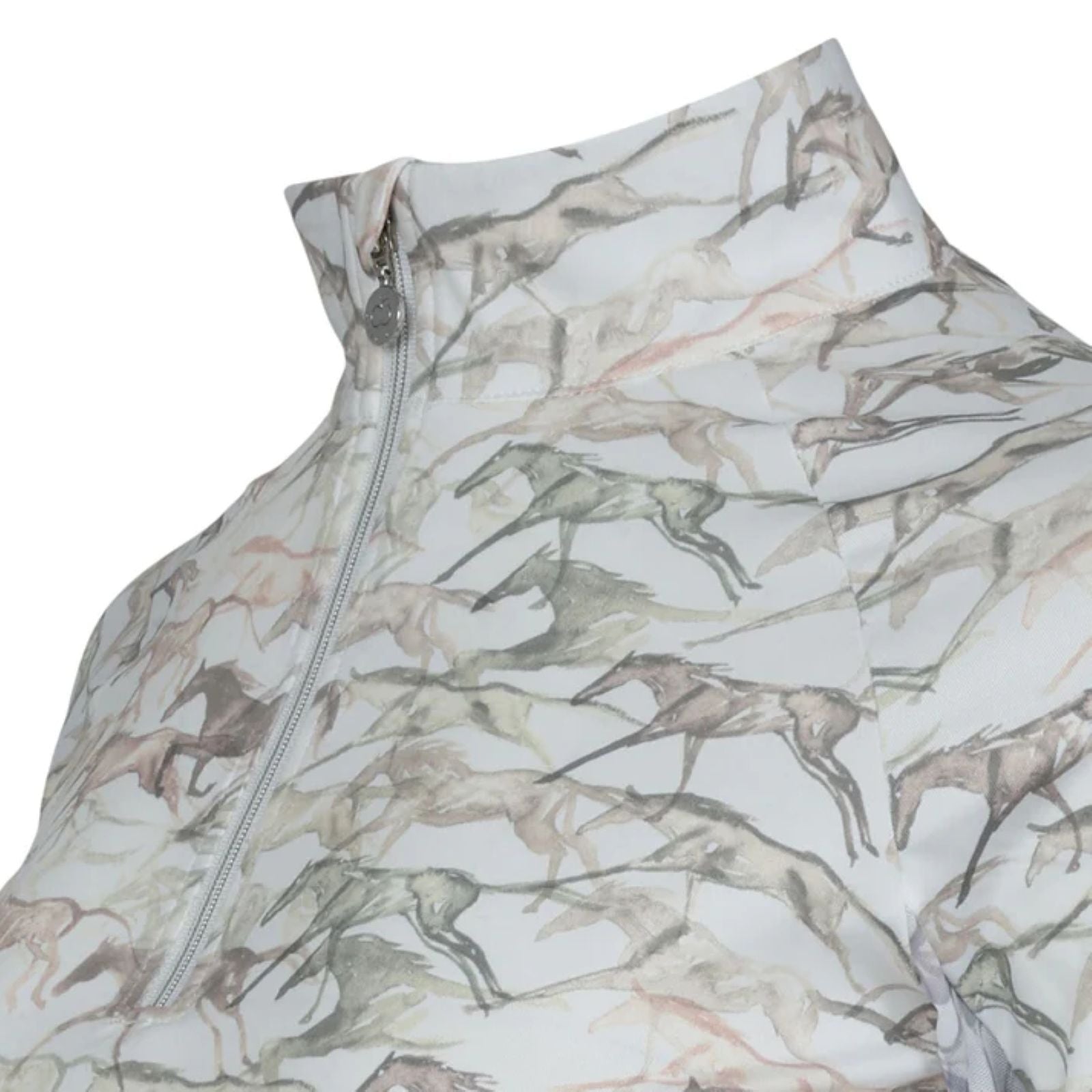 Dapplebay Galloping Watercolor 1/4 Zip Riding Top - Image 2