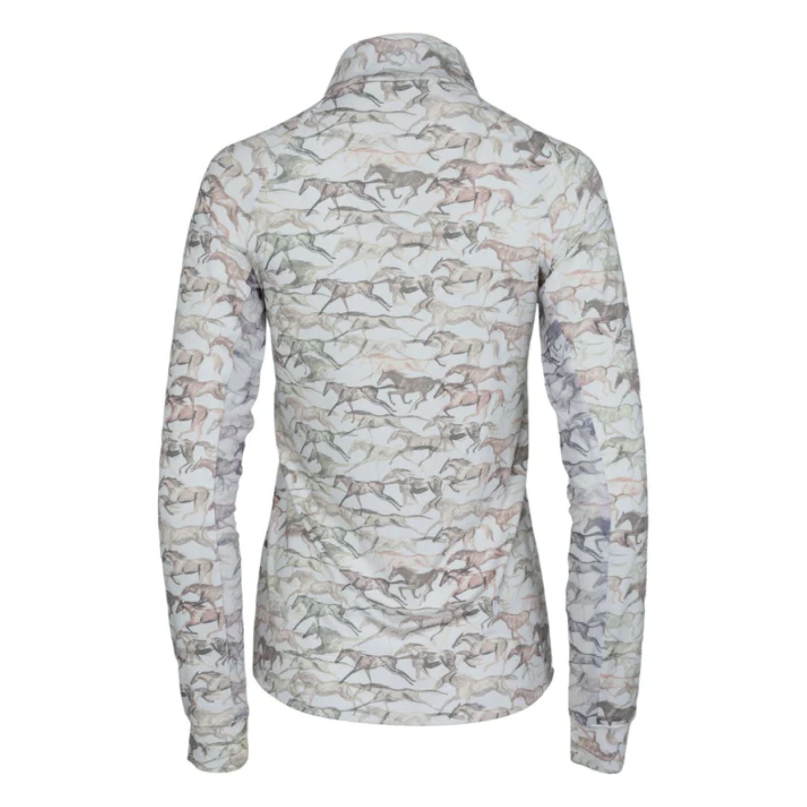 Dapplebay Galloping Watercolor 1/4 Zip Riding Top - Image 4