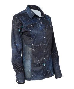Alternative view of Dapplebay Midnight Constellation Western Top