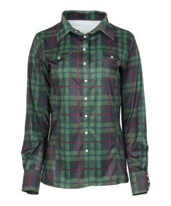 Dapplebay Holiday Plaid Western Top