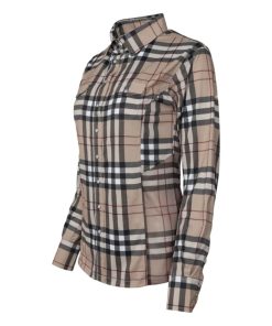 Alternative view of Dapplebay Holiday Plaid Western Top