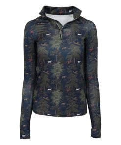 Dapplebay Autumn Toile 1/4 Zip Riding Top
