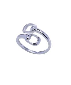 AWST Int'l Snaffle Bit Sterling Silver Adjustable Wrap Ring