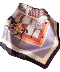 Alternative view of AWST Int'l Horses in Blankets Scarf
