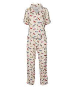 Alternative view of AWST Int'l Lila Loungewear Pant Set-Blue Toile-L