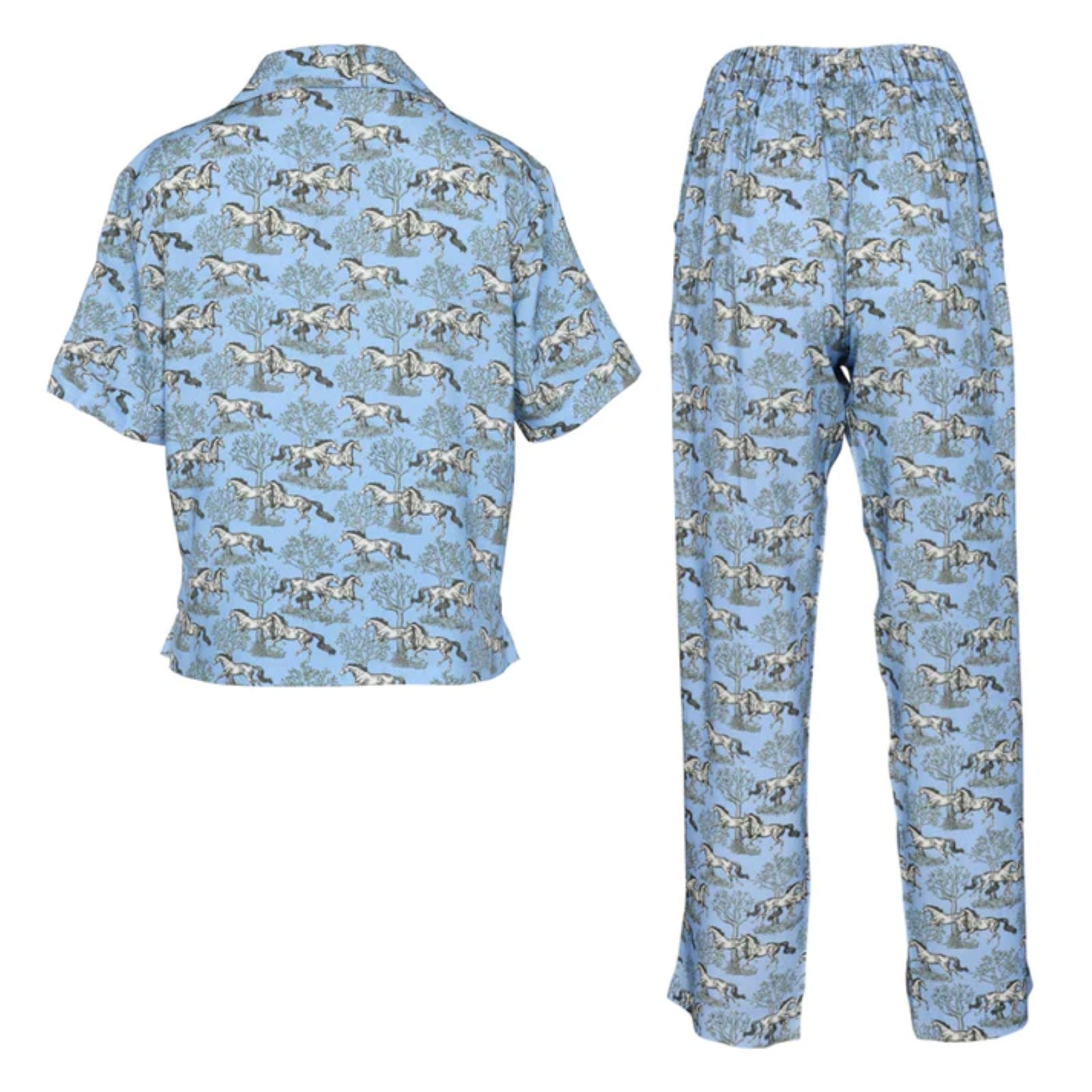 AWST Int'l Lila Loungewear Pant Set-Blue Toile-L - Image 4