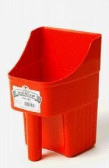 Enclosed Feed Scooper For Feed Or Seed 3 Qt Red