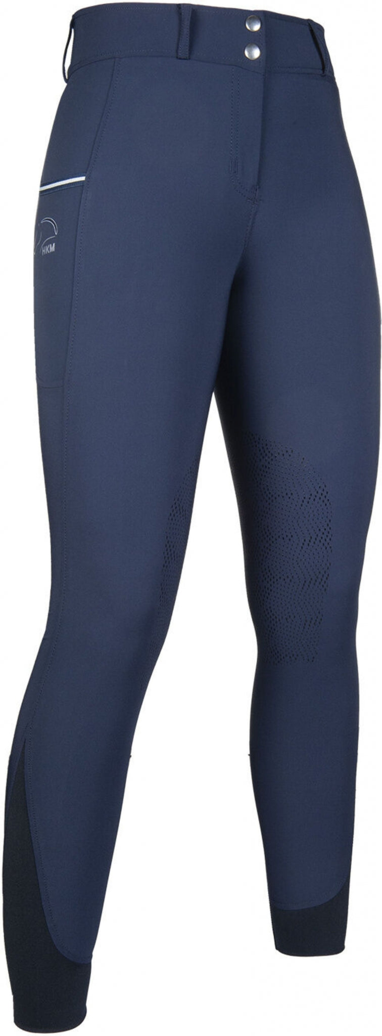 HKM Ladies Comfort Flo Knee Patch Riding Breeches - Image 3