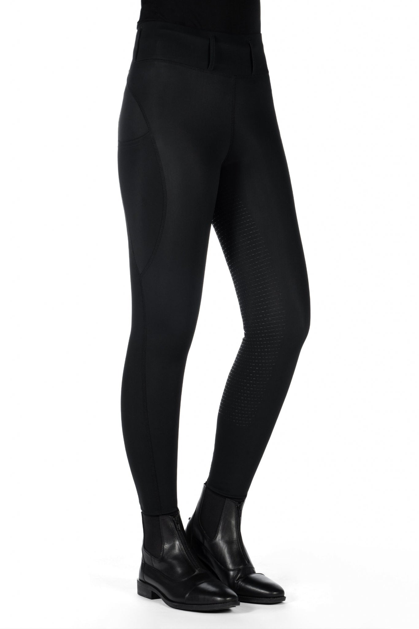 HKM Ladies Jil High Waist Full Seat Riding Leggings - Image 2
