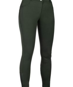 Alternative view of HKM Ladies Ari Mid Rise Knee Patch Riding Breeches