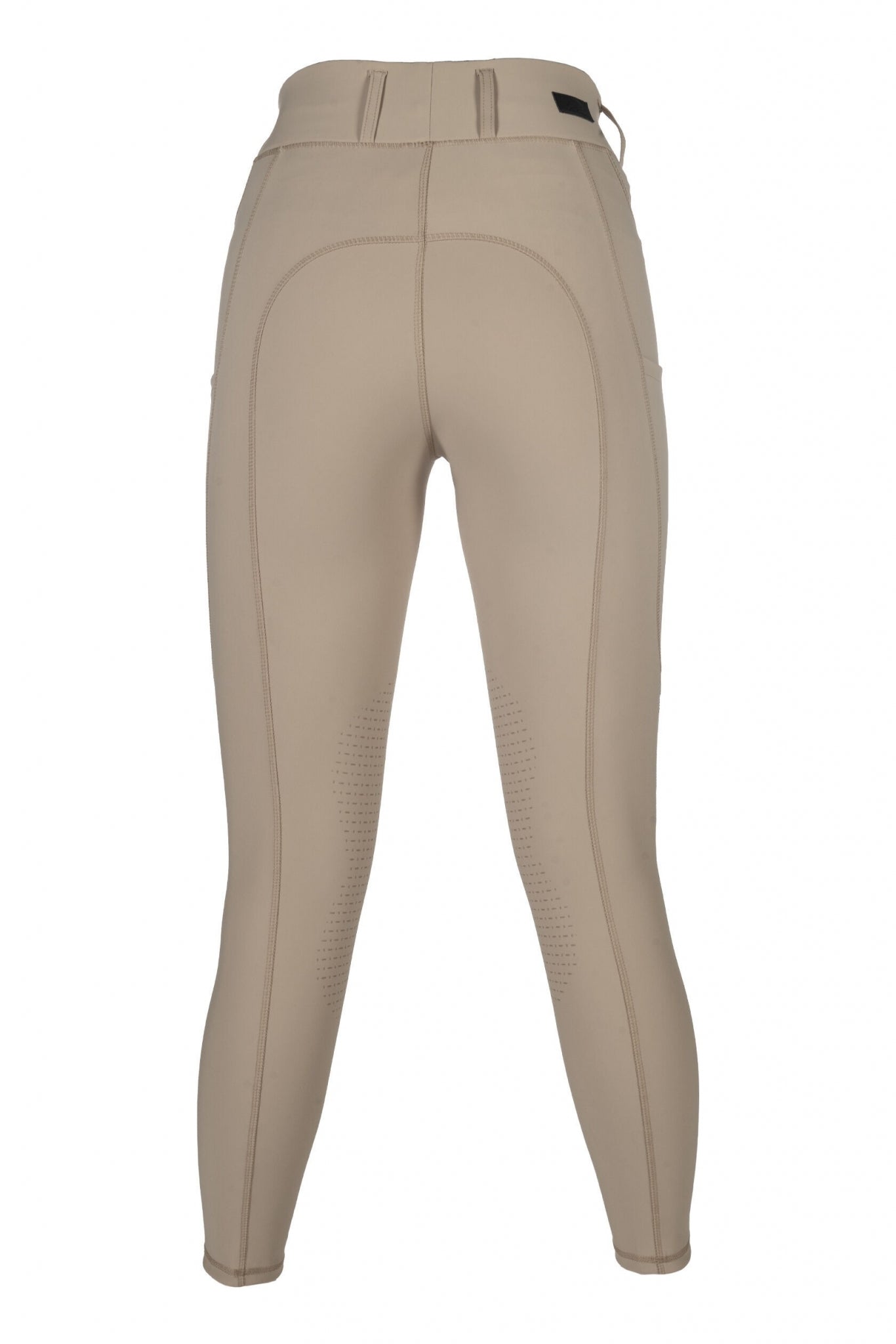 HKM Ladies Jil High Waist Sil. Knee Patch Riding Leggings - Image 6