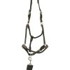 Huntley Equestrian Nylon Halter and Removable Lead with Snap