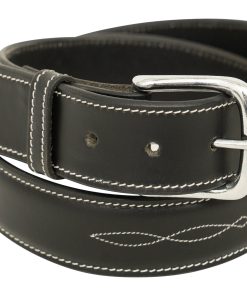 Huntley Equestrian Ladies Fancy Stitched 1.5" Wide Belt