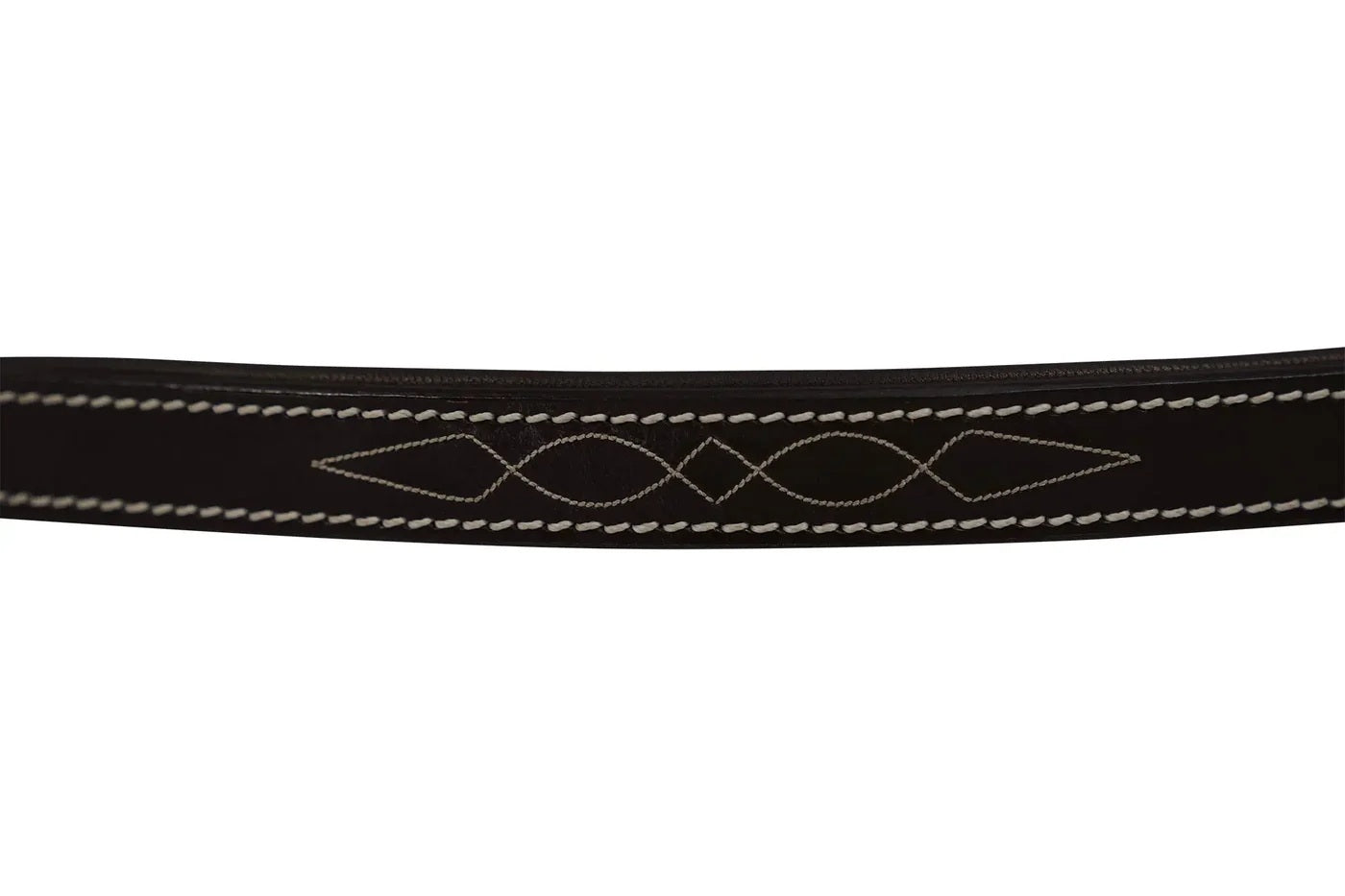 Huntley Equestrian Fancy Stitched Leather Halter Replacement Crown Piece - Image 2