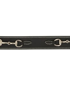 Alternative view of Huntley Equestrian Ladies Stirrup Buckle, Snaffle Bit, 1.5" Inch Width Leather Belt