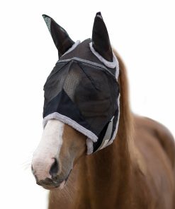 Alternative view of BARN & STABLE Fly Mask with Ears & Fleece Trim