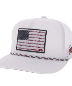Hooey Liberty Roper 6-Panel Trucker Hat with Flag Patch