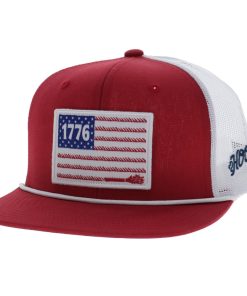 Hooey Liberty Roper 6-Panel Trucker Hat with Flag Patch