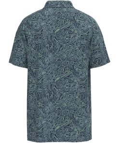 Alternative view of Hooey Mens "The Drive" Inkwell Polo with Cloud Blue
