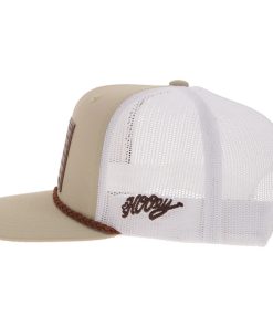 Alternative view of Hooey Liberty Roper 6-Panel Trucker Hat with Leather Flag Patch