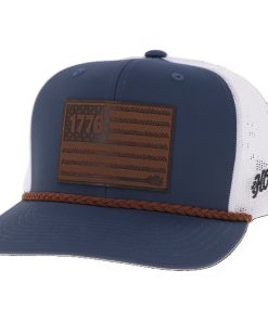 Hooey Liberty Roper 6-Panel Trucker Hat with 1776 Flag Patch