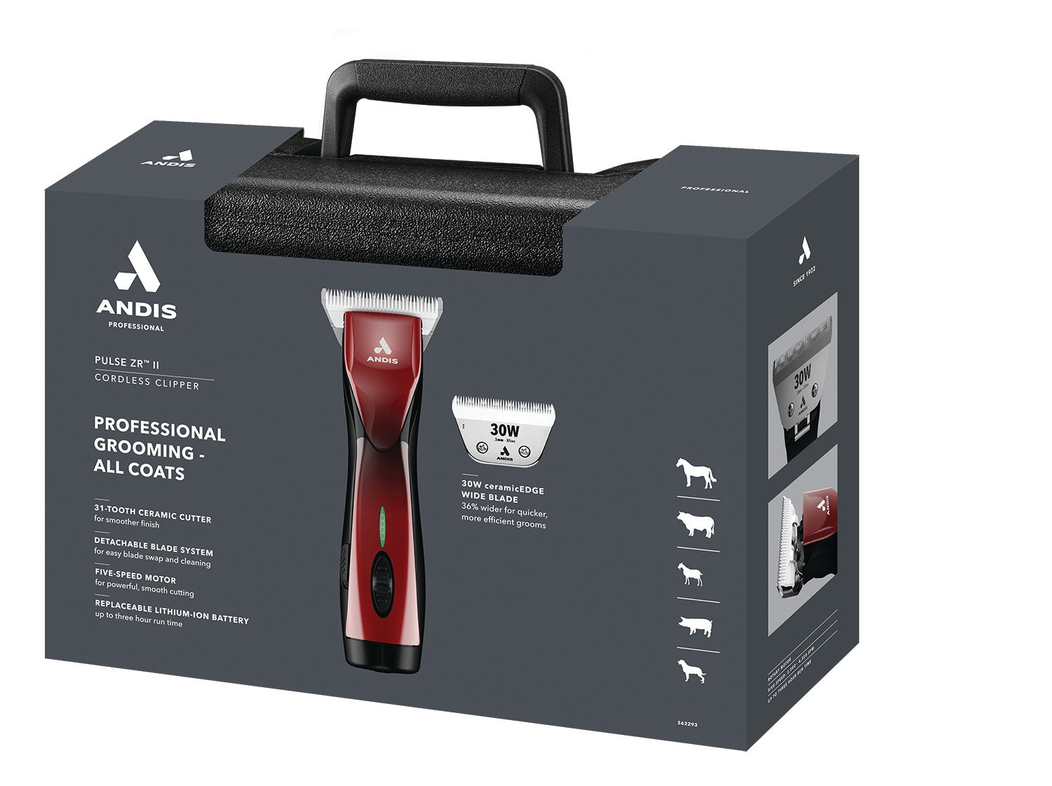 Andis Pulse ZR II Wide Blade Cordless Clipper - Image 7