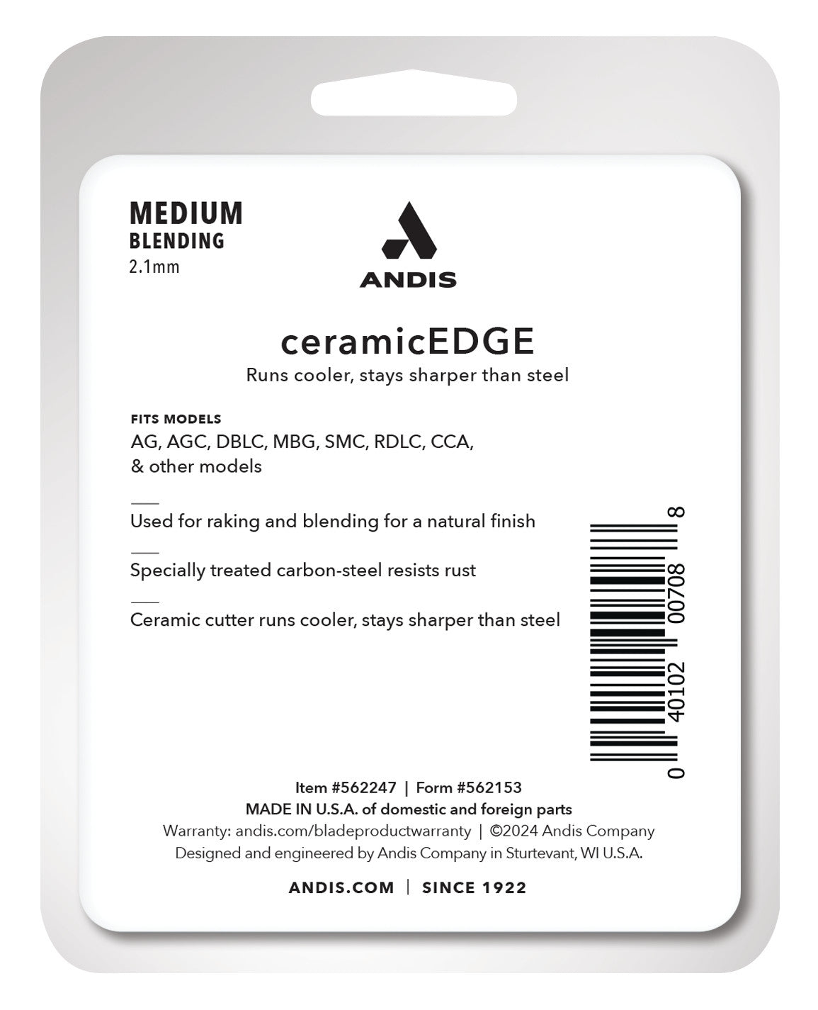 Andis CeramicEdge Medium Blending Blade - Image 3
