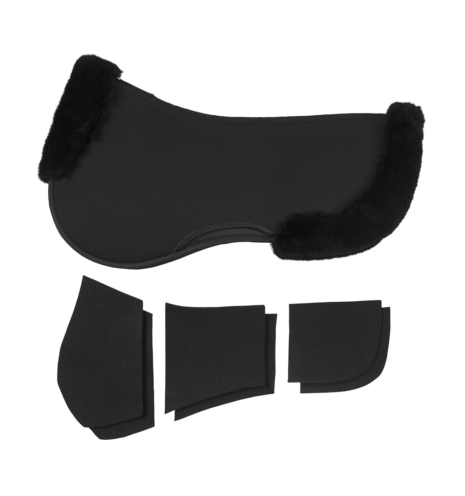 EquiFit UltraWool Thin ImpacTeq Half Pad with Shims