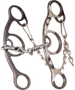 Classic Equine Sherry Cervi Short Shank Barrel Bit with Twisted Wire Dogbone
