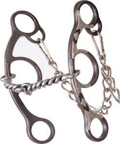 Classic Equine Sherry Cervi Short Shank Gag Barrel Bit with Twisted Wire