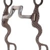 Classic Equine Square Hinge Port Calvary Shank Rasp Design