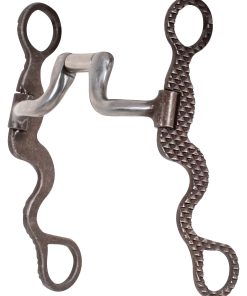 Classic Equine Square Hinge Port Calvary Shank Rasp Design