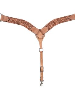 Cashel Breast Collar with Antique Leaf Tooling