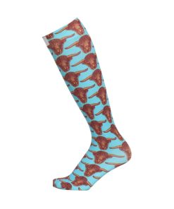 AWST Ladies Int'l Vintage Bull Head Boot Socks