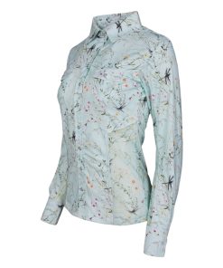Alternative view of Dapplebay Ladies Dragonfly Meadow Button Down Western Shirt