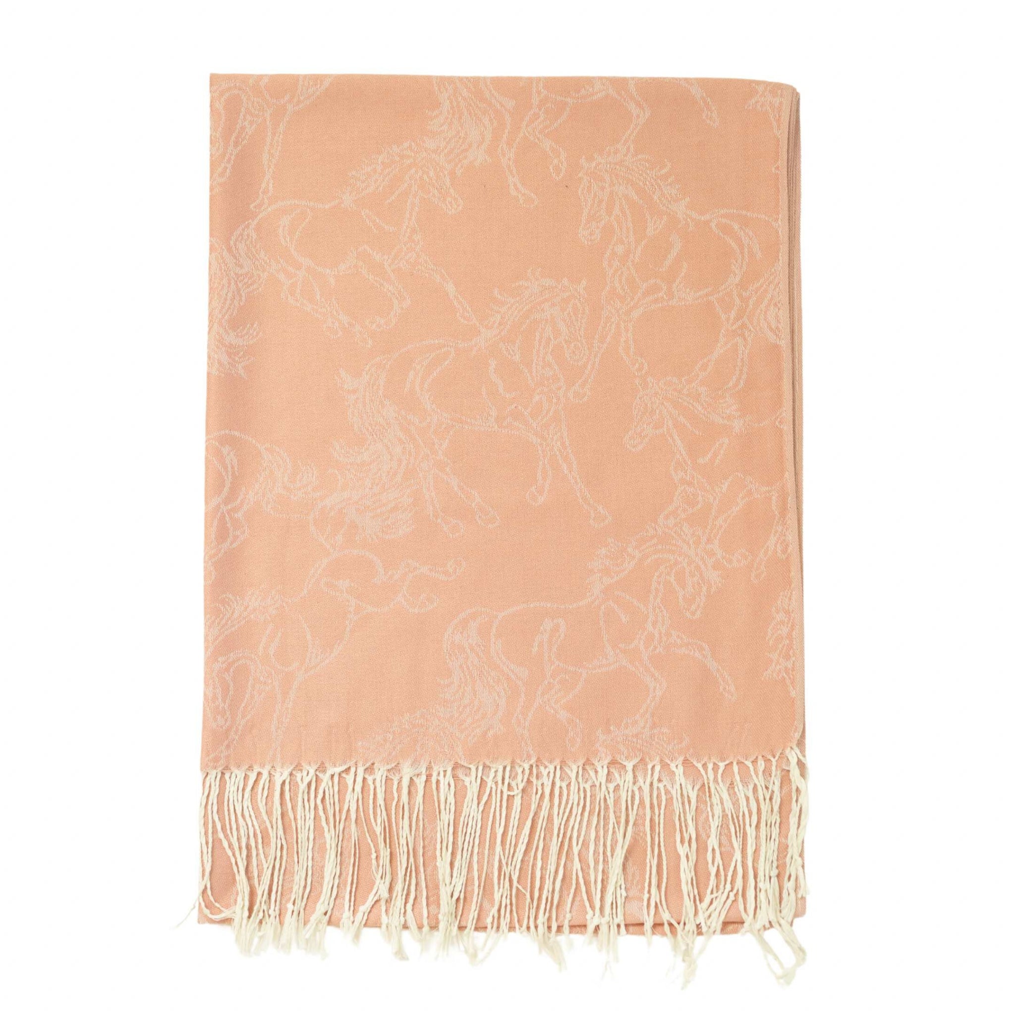 AWST Int'l Lila Linear Horses Pashmina Scarf - Image 4