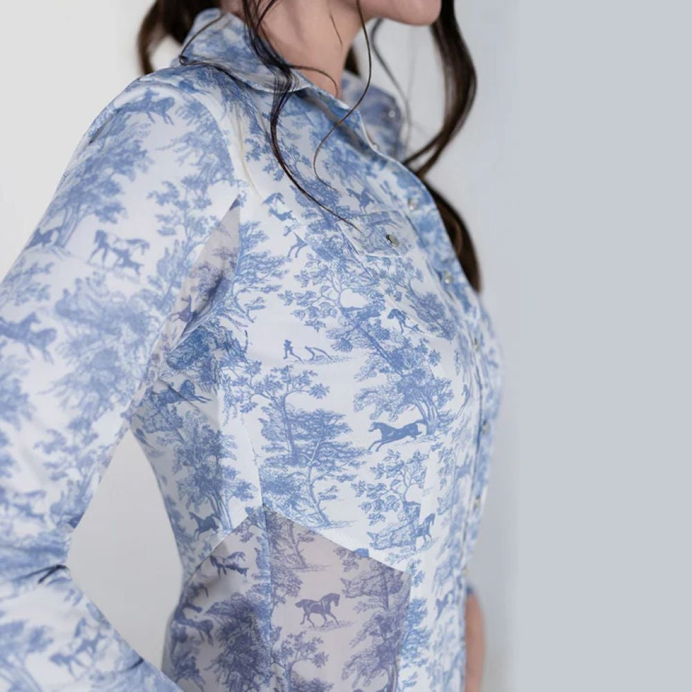 Dapplebay Ladies Equestrian Toile Western Riding Top - Image 4