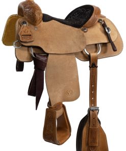 Circle Y PRCA 1/8 Tooled Team Roper Wyoming Saddle
