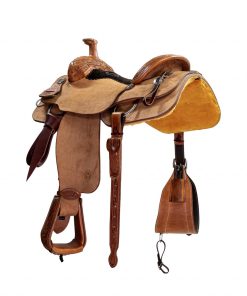 Alternative view of Circle Y PRCA 1/8 Tooled Team Roper Wyoming Saddle