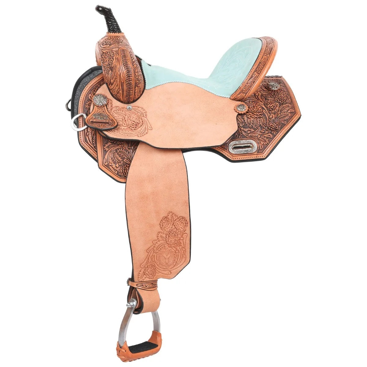 Circle Y Sarah Rose Briar Rose Flex2 Barrel Saddle - Image 2