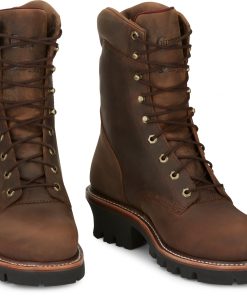 Alternative view of Chippewa Mens Super DNA 9" Waterproof Steel Toe Insulated Logger Boots