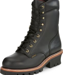Chippewa Mens Super DNA 9" Waterproof Steel Toe Insulated Logger Boots