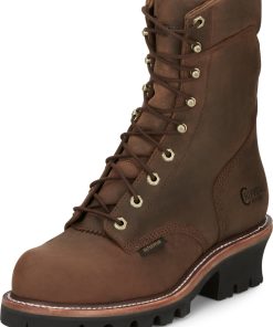 Chippewa Mens Super DNA 9" Waterproof Steel Toe Logger Boots