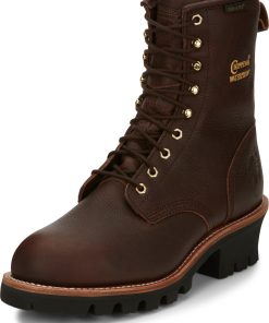 Chippewa Mens Paladin 8" Waterproof Insulated Steel Toe Logger Boots