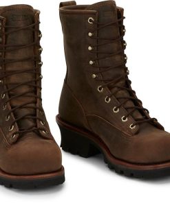 Alternative view of Chippewa Mens Paladin 8" Waterproof Steel Toe Logger Boots
