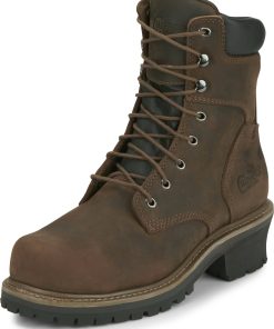 Chippewa Mens Hador 8" Steel Toe Logger Boots