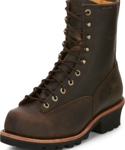 Chippewa Mens Paladin 8" Waterproof Insulated Steel Toe Logger Boots