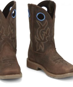 Alternative view of Justin Mens All Around 11" Waterproof Steel Toe Boots